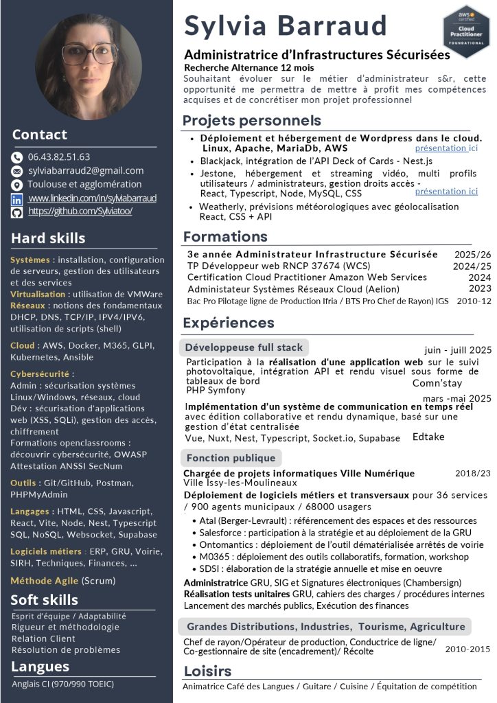 CV Sylvia Barraud